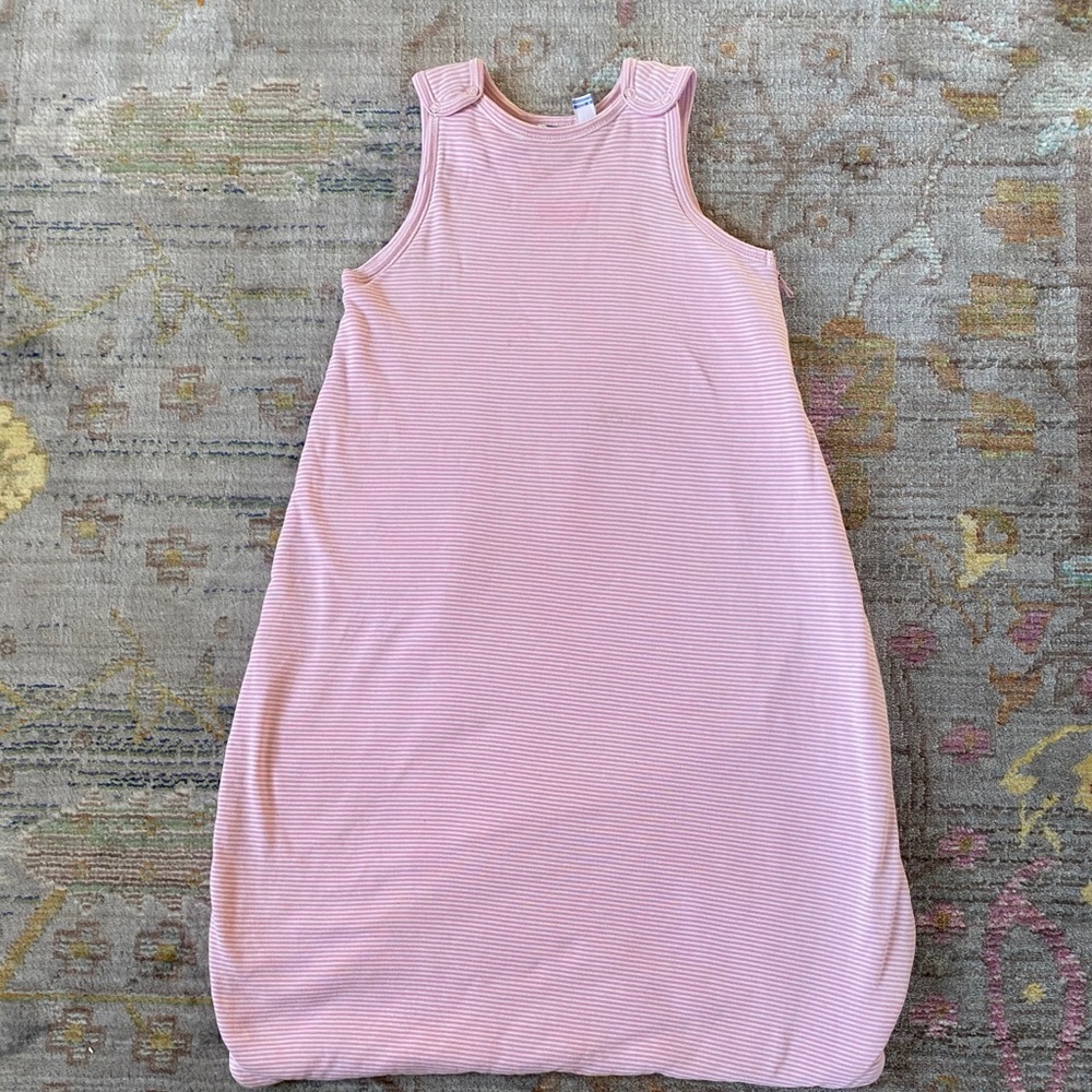 Pink Striped Petit Bateau sleep sack 6-18 M
